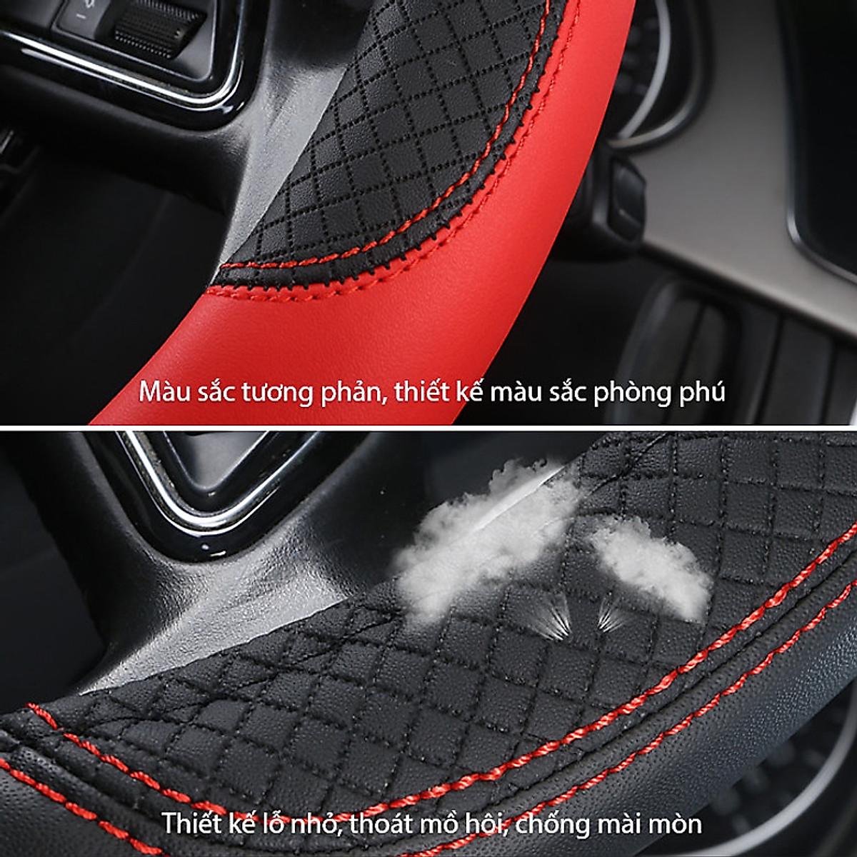 BỌC VÔ LĂNG Ô TÔ PHONG CÁCH THỂ THAO - TẶNG BẢNG SDT GẮN TABLO XE HƠI