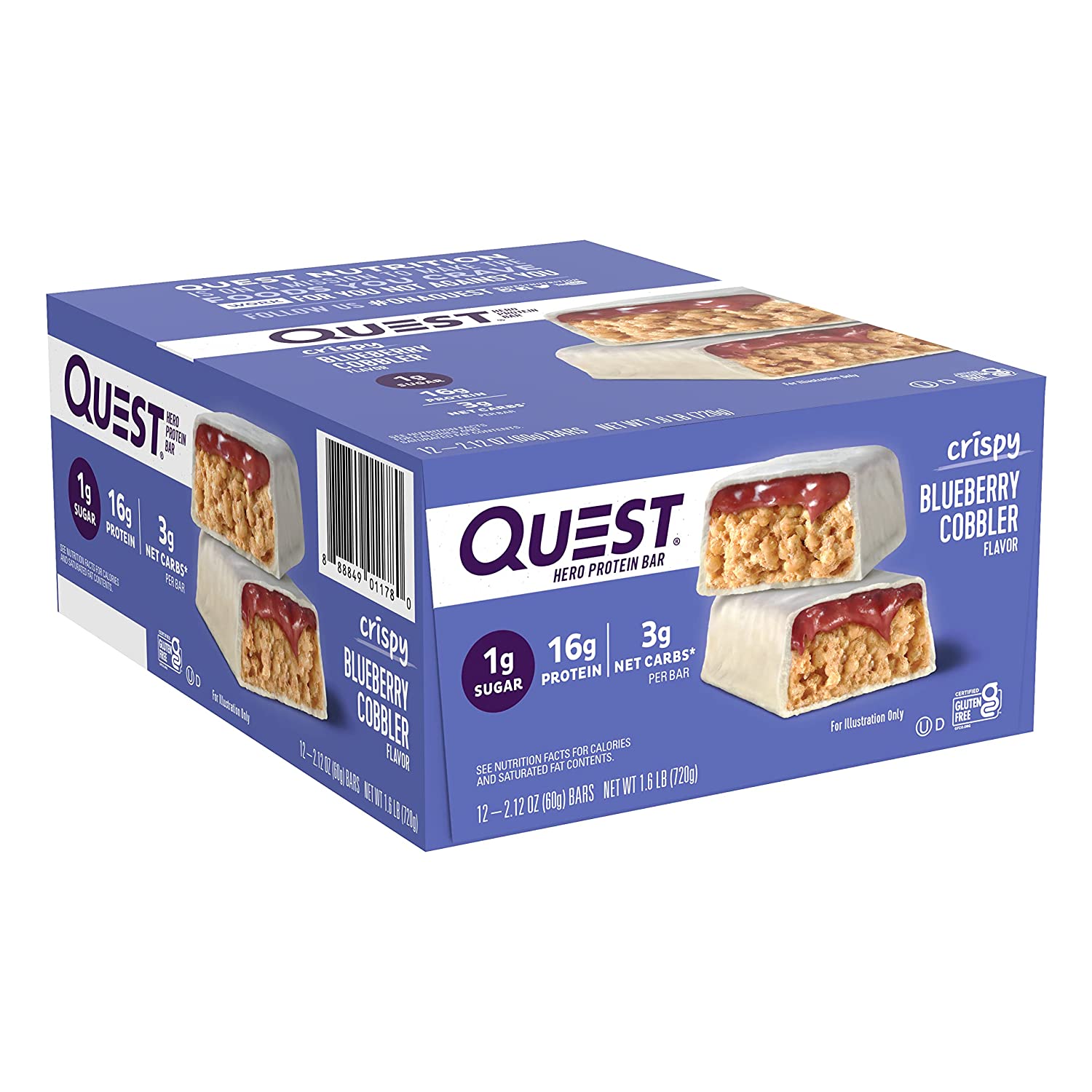 Protein Bar bán chạy nhất thế giới Quest Hero Bar không đường : Made in USA