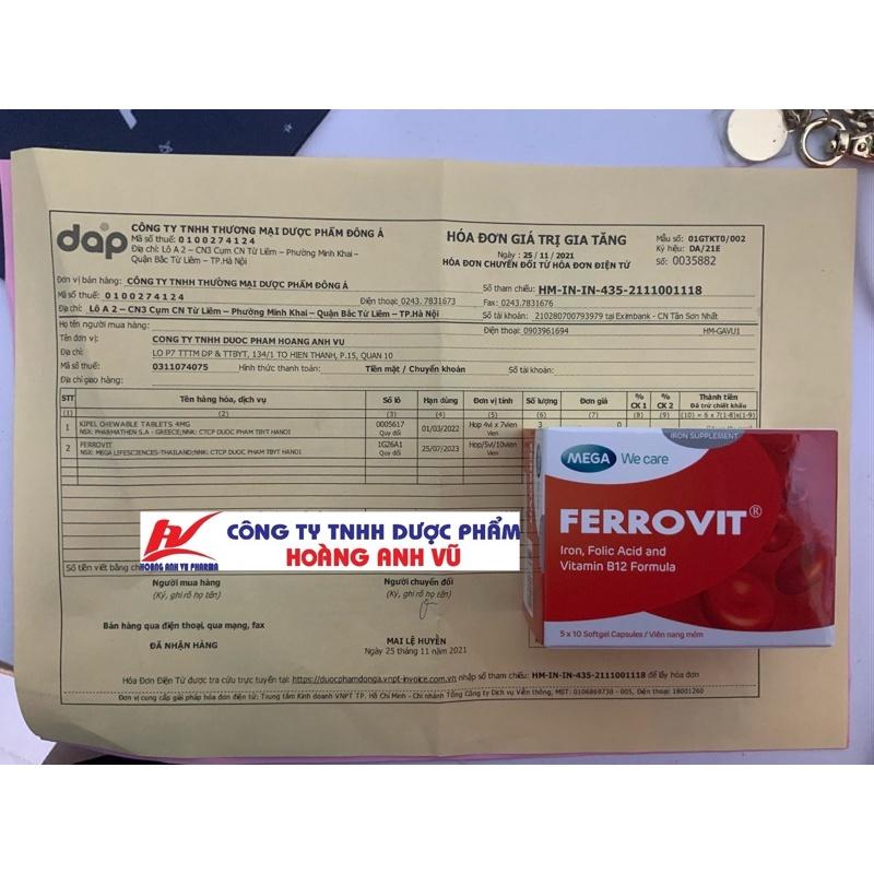 FERROVIT &amp; FERROVIT C-VIÊN BỔ MÁU, BỔ SUNG SẮT, VITAMIN C CHO BÉ VÀ MẸ BẦU