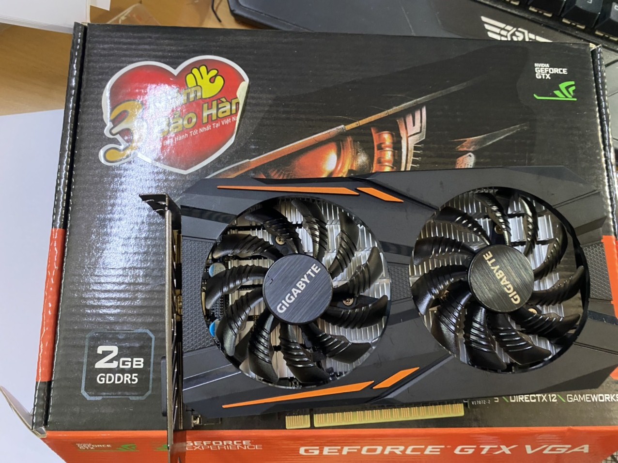 VGA (Cạc màn hình) GIGABYTE GTX 1050Ti 4GB/D5/2FAN - HÀNG CHÍNH HÃNG