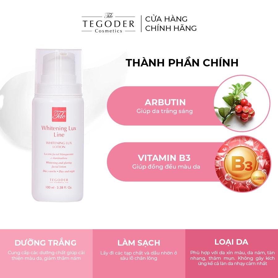 Lotion dưỡng da làm trắng sáng Tegoder Whitening lux lotion 100 ml mã 7498