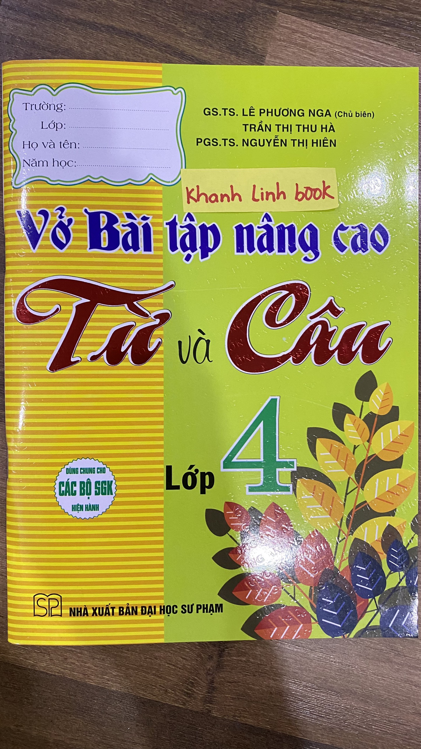 Sách Vở Bài Tập Nâng Cao Từ Và Câu Lớp 4