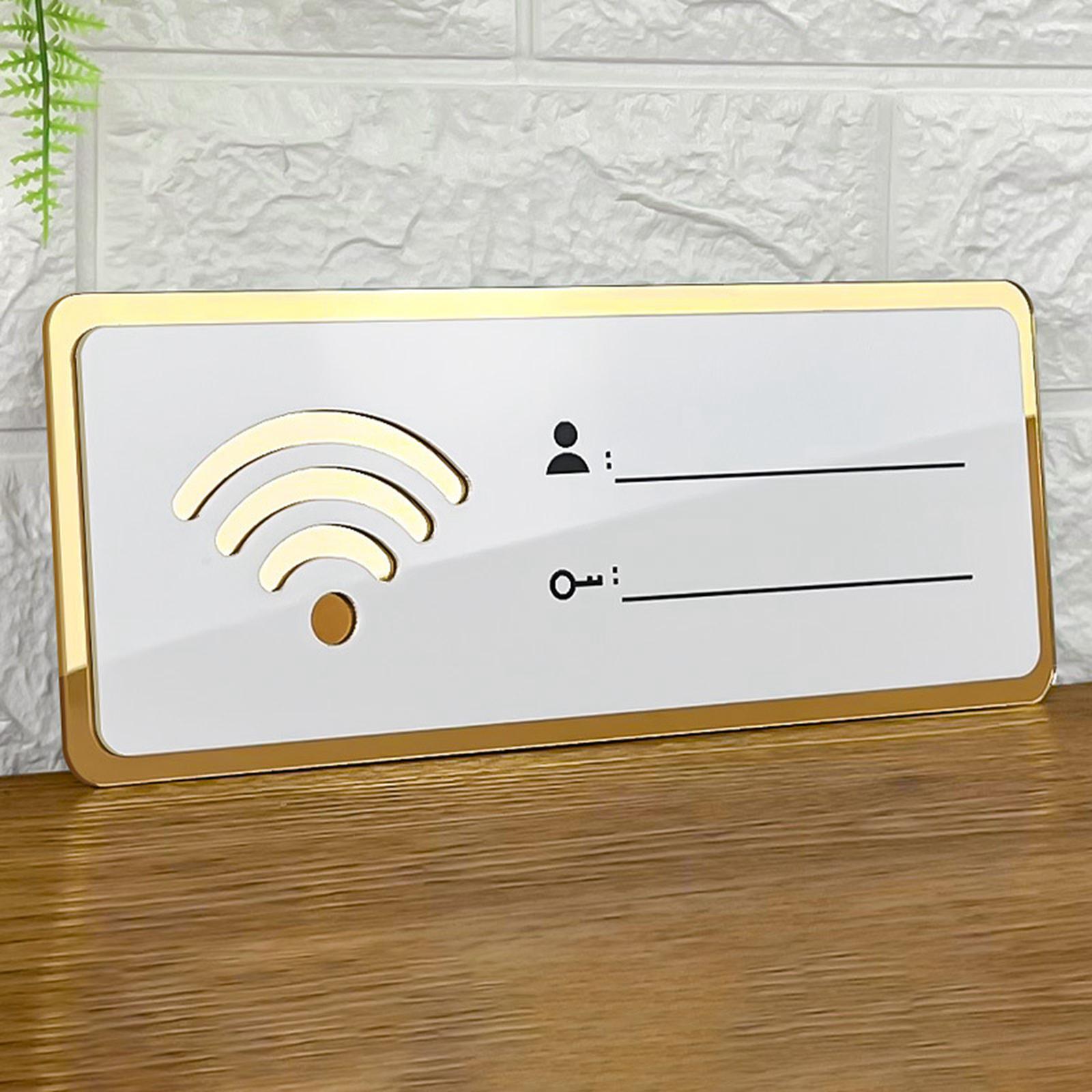 WiFi password sign 8cm×20cm