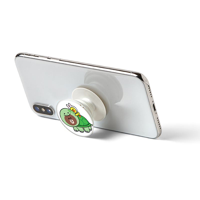 Gía đỡ điện thoại đa năng, tiện lợi - Popsockets - In hình BROWN 14 - Hàng Chính Hãng