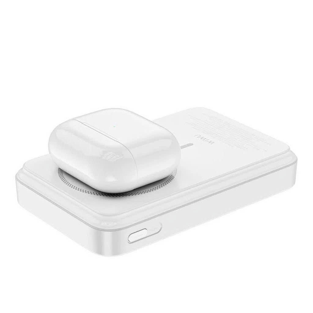 Pin sạc dự phòng WIWU Wi-P061 10.000mAh – 22.5W | PD 20W | Không dây 15W | Tích hợp cáp Type-C &amp; Lightning. Hàng Nhập Khẩu