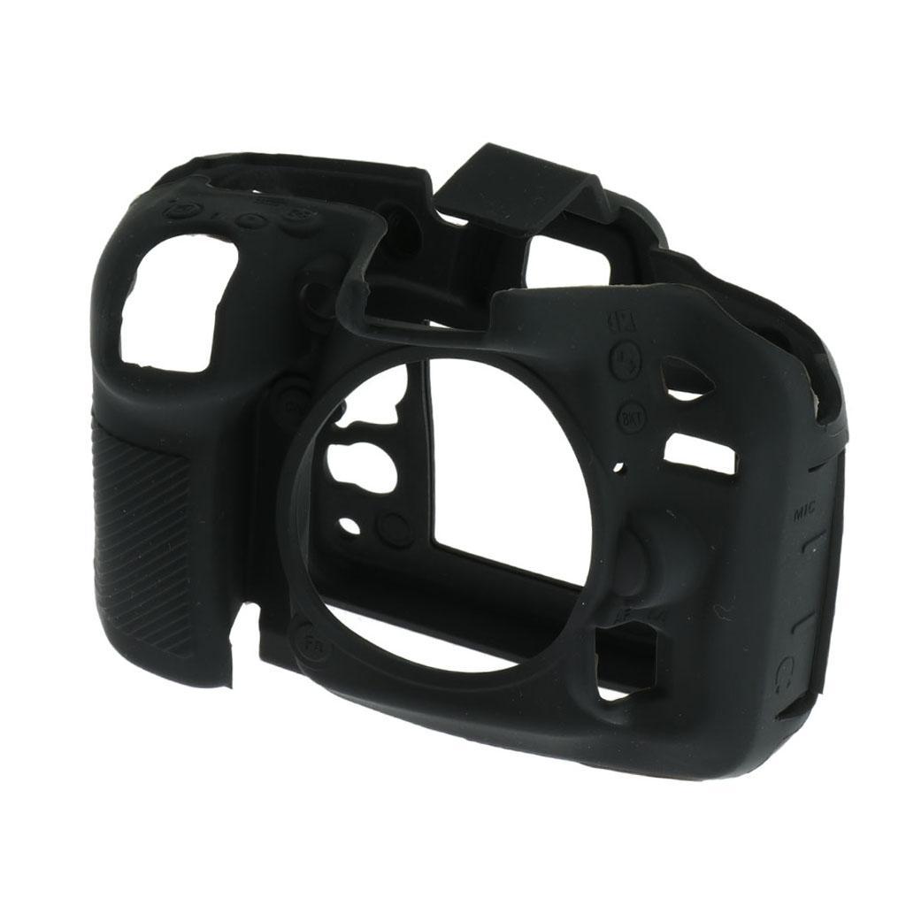 Silicone Case Cover Skin for Nikon D7100 D7200 Camera Protector Black