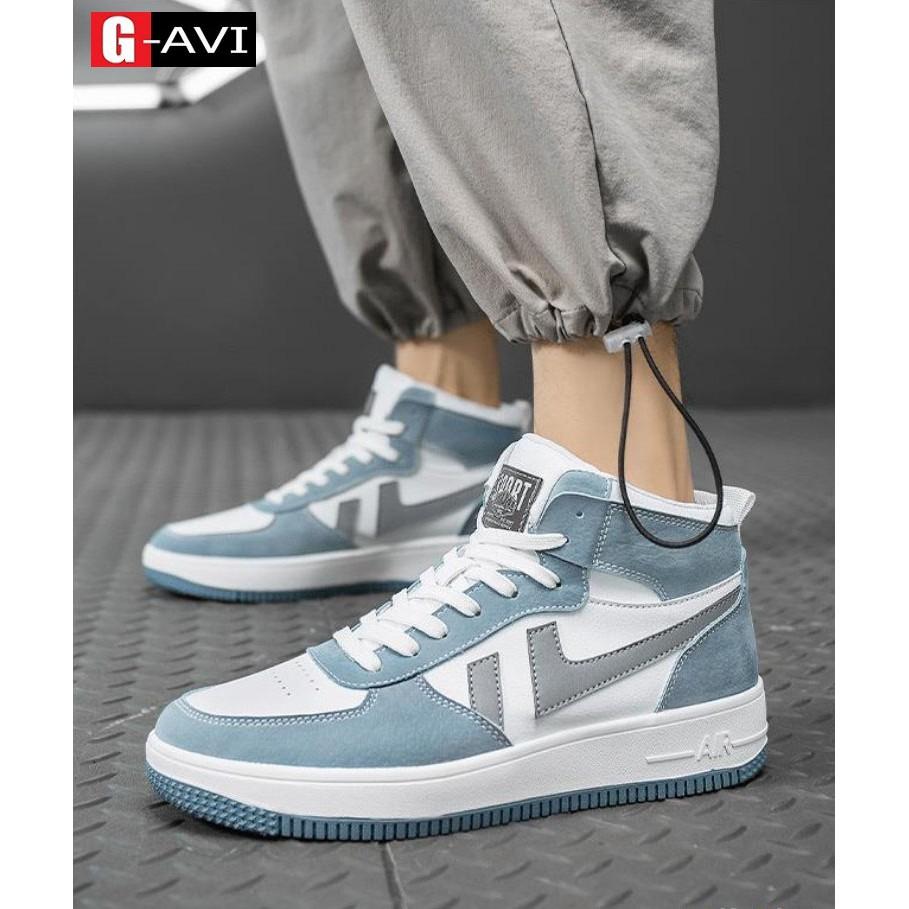 Giày cao cổ nam, giày bốt nam mẫu mới kiể dáng trẻ trung năng động ca tính AVi399