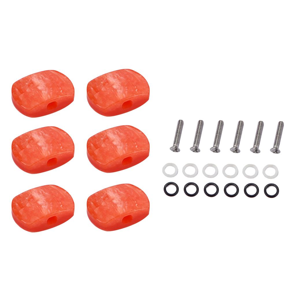 6 Pieces Guitar Tuning Pegs Tuners Machine Heads Replacement Buttons Knobs for Classical Guitar