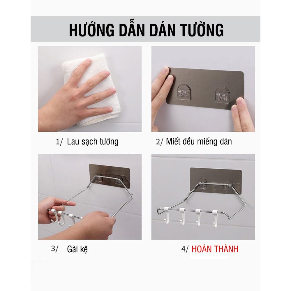 Kệ gác chậu dán tường bằng inox cao cấp NT07