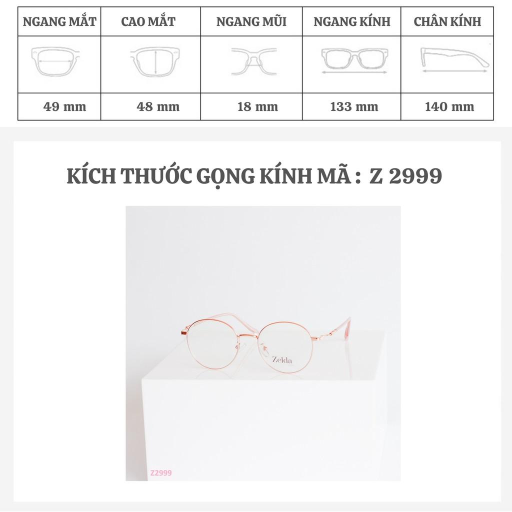 GỌNG KÍNH CẬN Nữ mắt kính nữ , kính mắt tròn z2999G