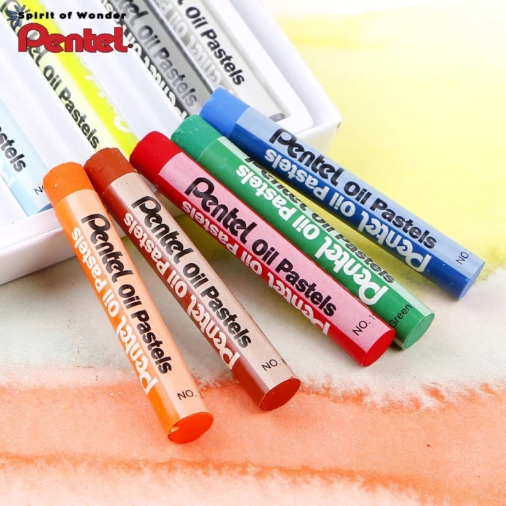 Pentel Oil Pastels 16 Colors