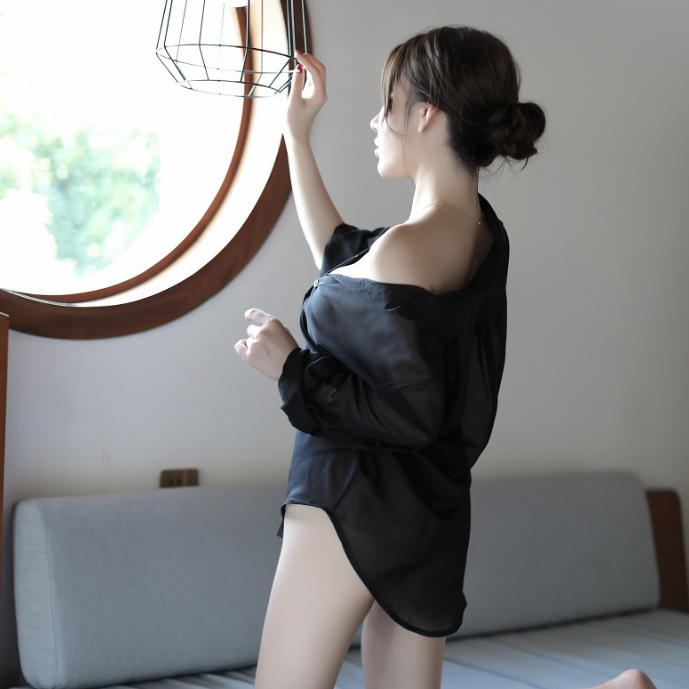 Combo 2 áo sơ mi ngủ chất lụa tặng quần lót nữ