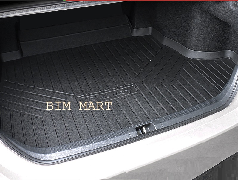 Lót cốp dành cho xe Toyota Camry 2019 - 2021 không mùi, chất liệu TPO cao cấp