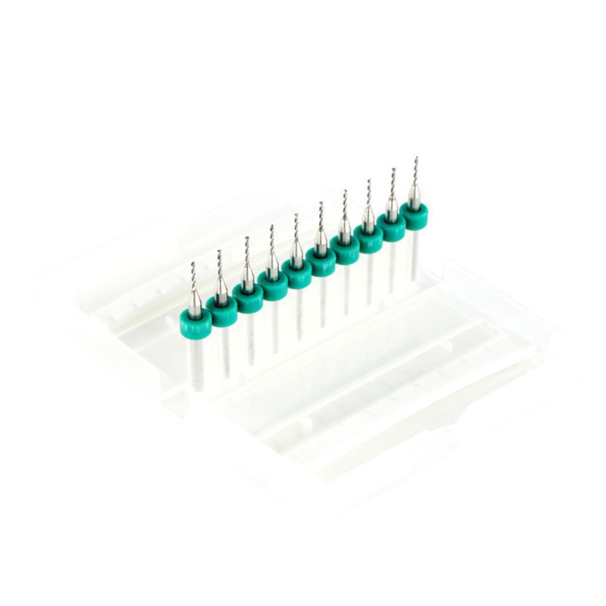 Hộp 10 Mũi Khoan CNC Cao Cấp Độ Chính Xác Cao Đường Kính 1mm