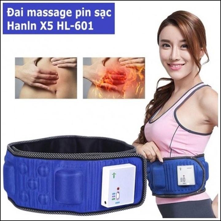 Đai massage X5 xài pin không cần dây phiên bản dùng pin sạc tiện lợi..