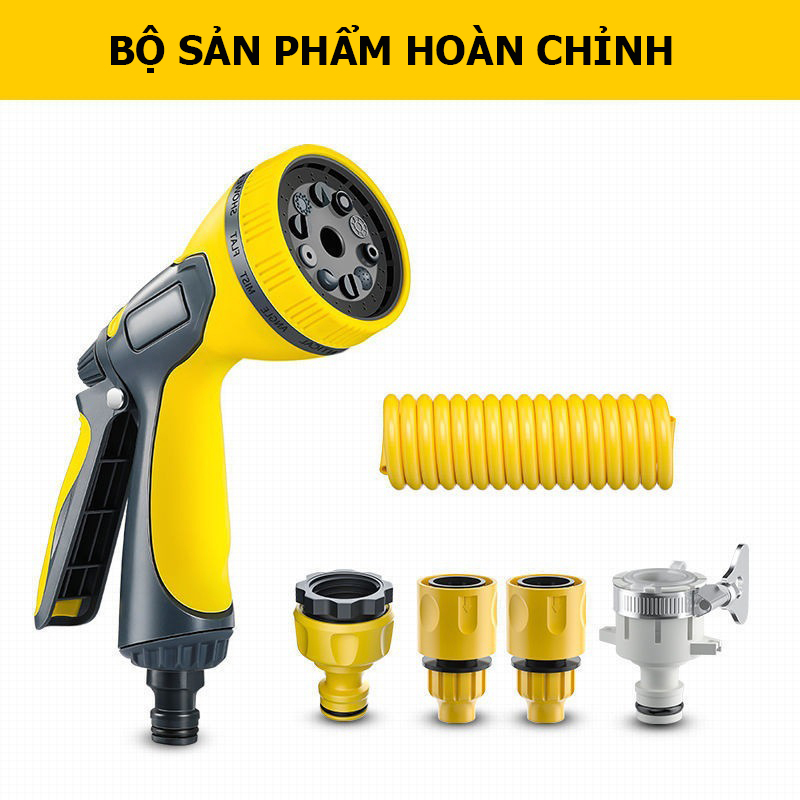 Vòi Phun Nước Áp Lực Cao; Vòi Hoa Sen Tưới Hoa Cây Cảnh Làm Vườn, Súng Rửa Xe Ô Tô Mạnh Mẽ