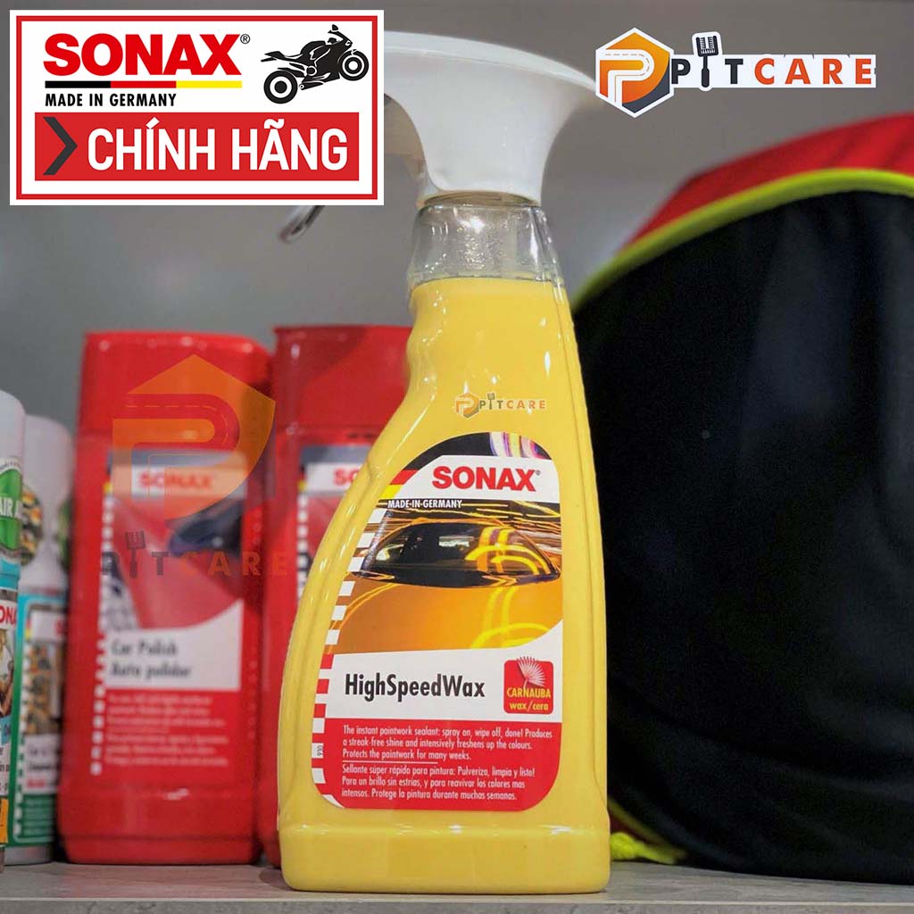 Chai Xịt Đánh Bóng Nhanh Sonax High Speed Wax 288200 500Ml