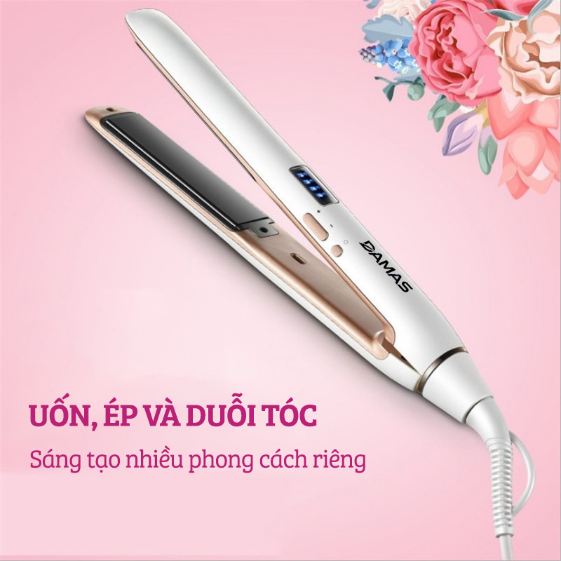 Máy Uốn Tóc, Máy Ép, Duỗi Tóc Đa Năng Damas DH-6120 - Hàng Chính Hãng