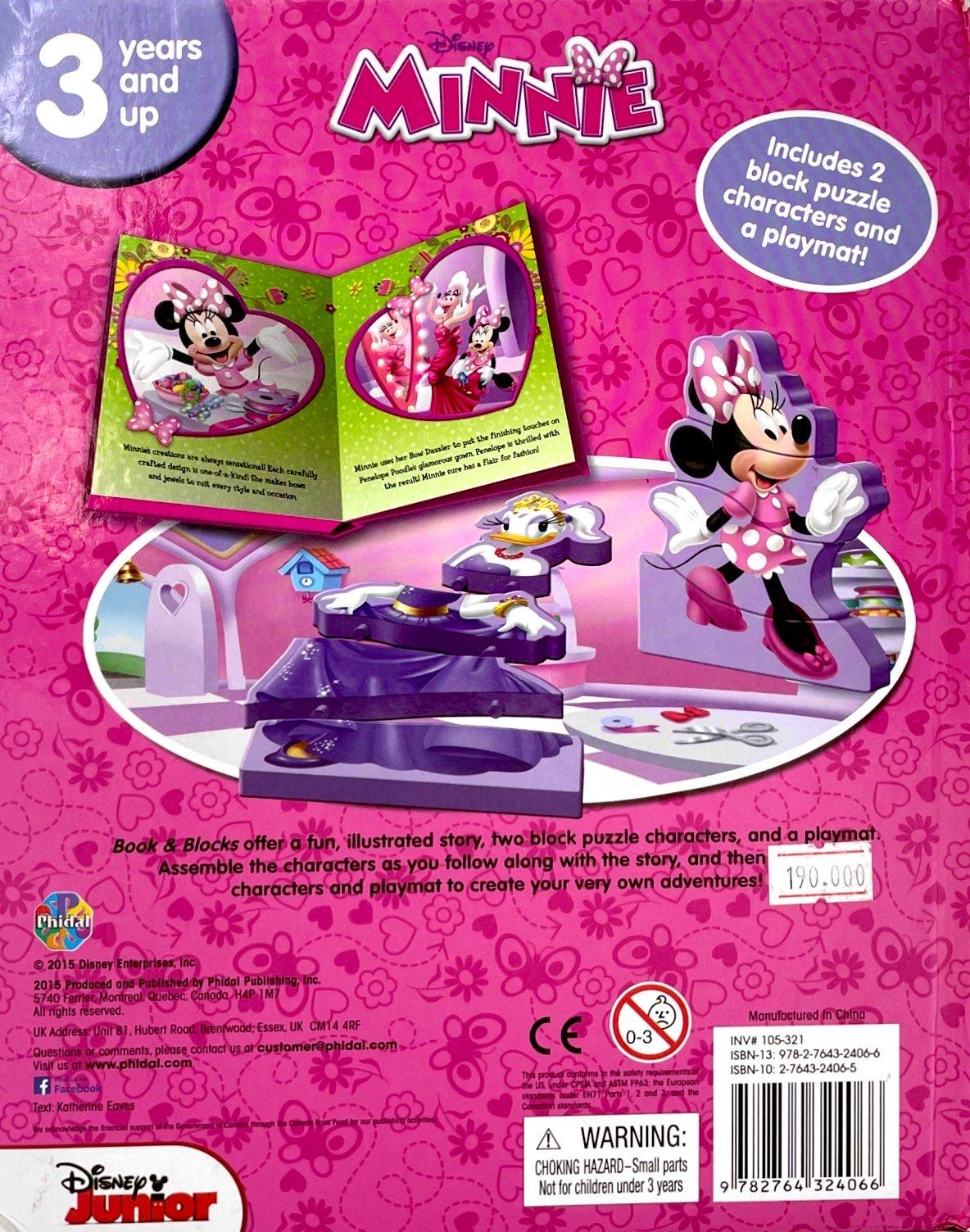 Dis.ney Minnie Book &amp; Blocks