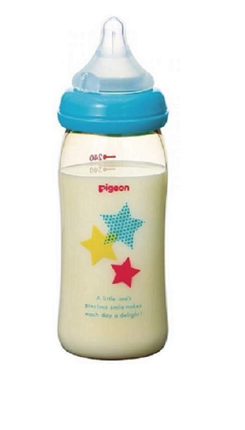 Bình sữa PPSU Plus 240ml Ngôi Sao Pigeon