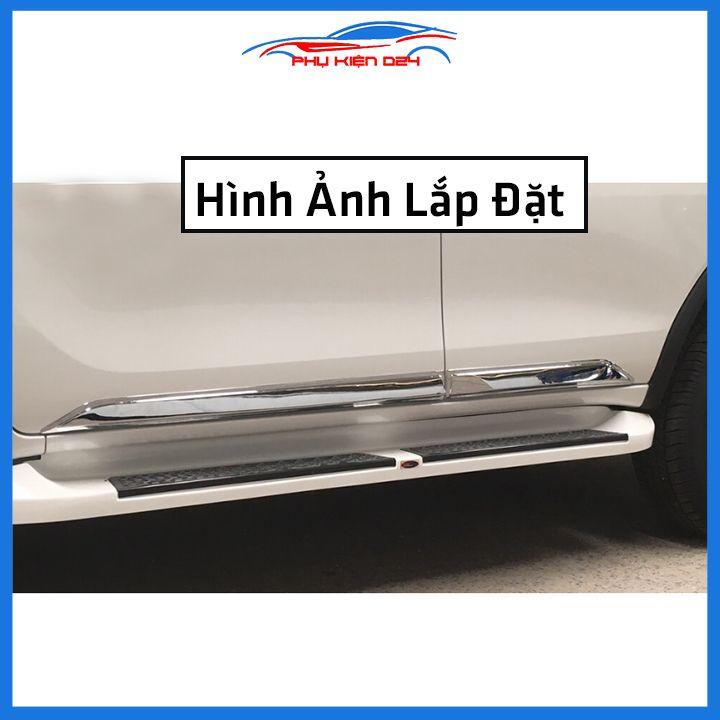 Bộ ốp nẹp sườn Fortuner 2017-2018-2019-2020-2021-2022 bản nhỏ trang trí làm đẹp xe