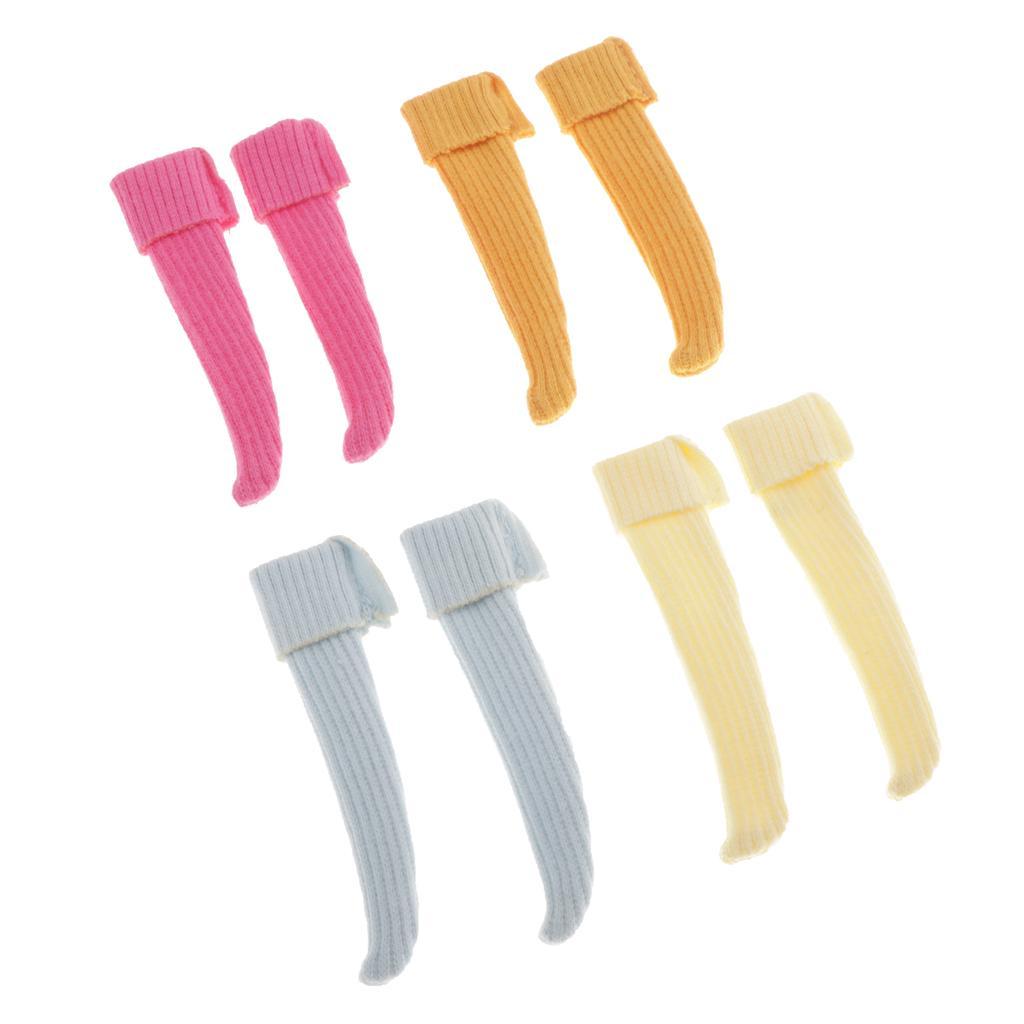 4x  High Socks Casual Knitted Stocking /6  Dolls Outfits