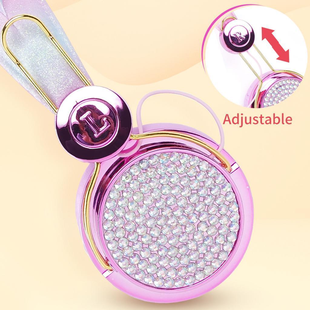 2x Cute Unicorn Glitter Kids Headphone with Microphone for Girls Children