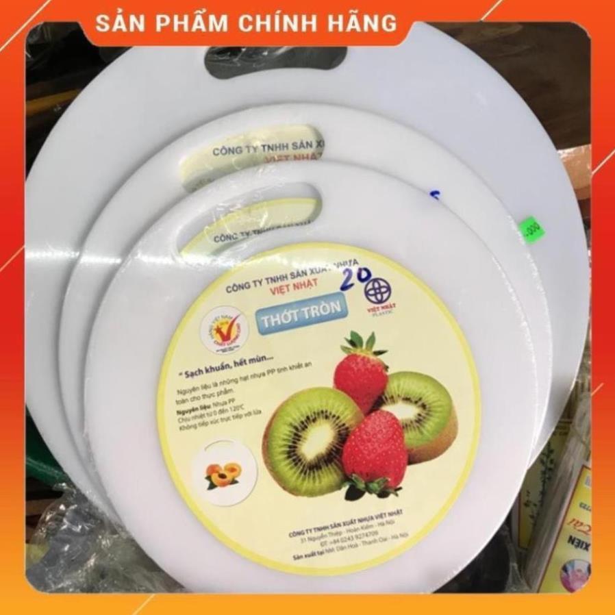 Thớt Nhựa Tròn Việt Nhật Sạch Khuẩn Hết Mùi Rẻ Bền Đẹp Không Độc Hại