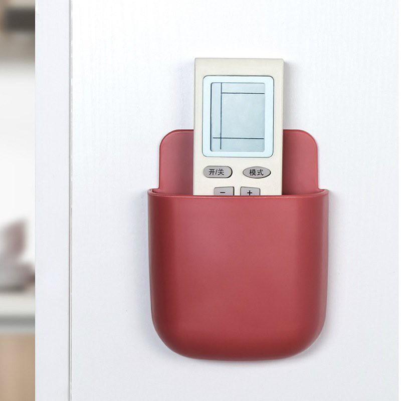 Kệ để remote, điện thoại dán tường đa năng tiện lợi, giá để đồ dùng tiện ích