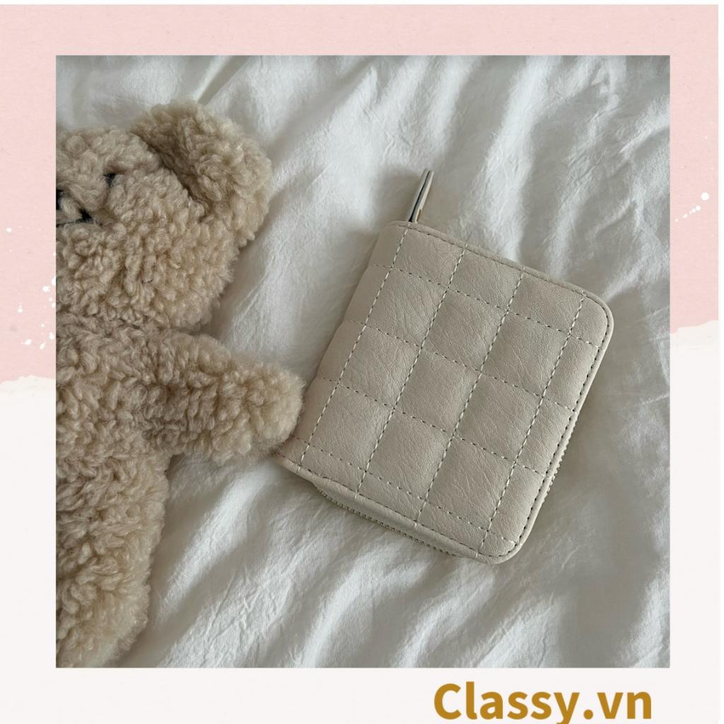 Ví nữ ngắn  Classy mini cầm tay da PU cao cấp T1165