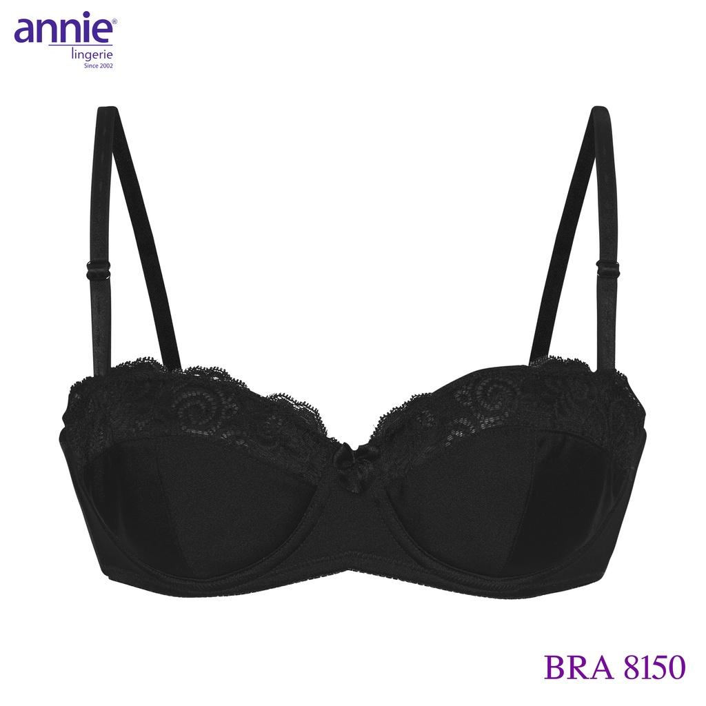 Hình ảnh Áo ngực cúp ngang mút mỏng siêu nhẹ annie BRA8150 phối ren, có chỗ lắp thêm mút nâng ngực gợi cảm, ôm ngực không hở ngực