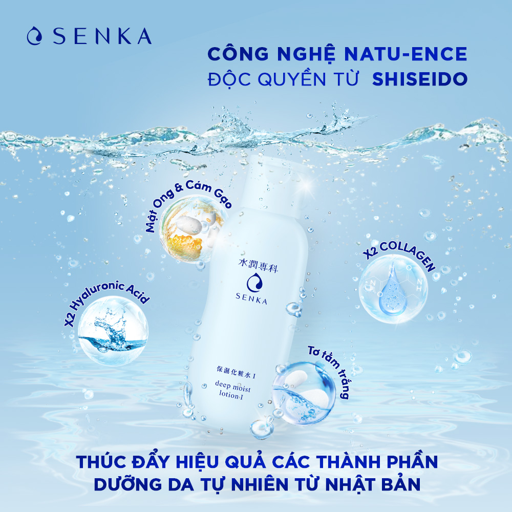 Nước Cân Bằng và Dưỡng Ẩm Chuyên Sâu Senka Deep Moist Lotion 200ML