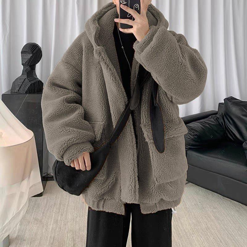 Áo khoác oversize Fur Coat, Áo khoác trần bông Unisex Jack Lane