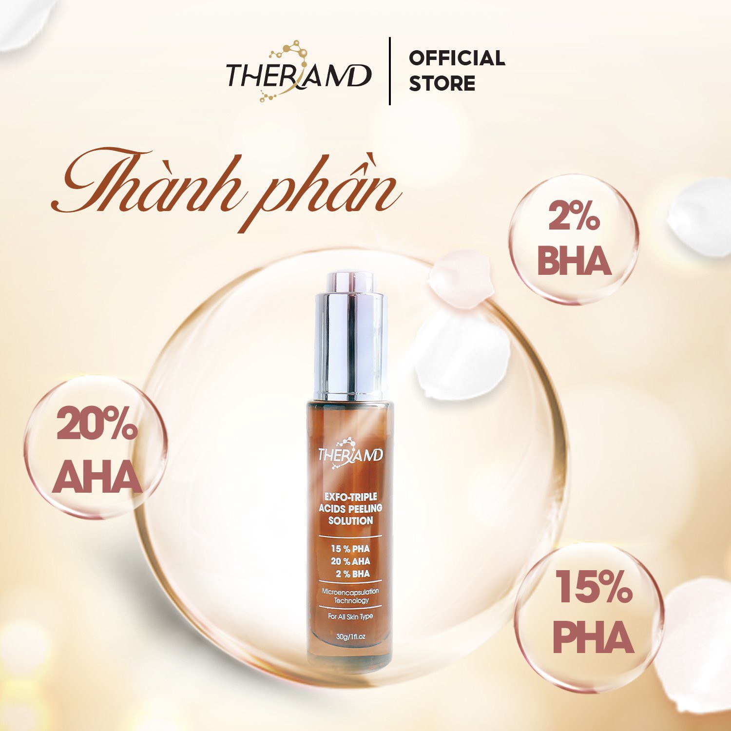 Tinh chất thay da sinh học EXFO-TRIPLE ACIDS PEELING SOLUTION