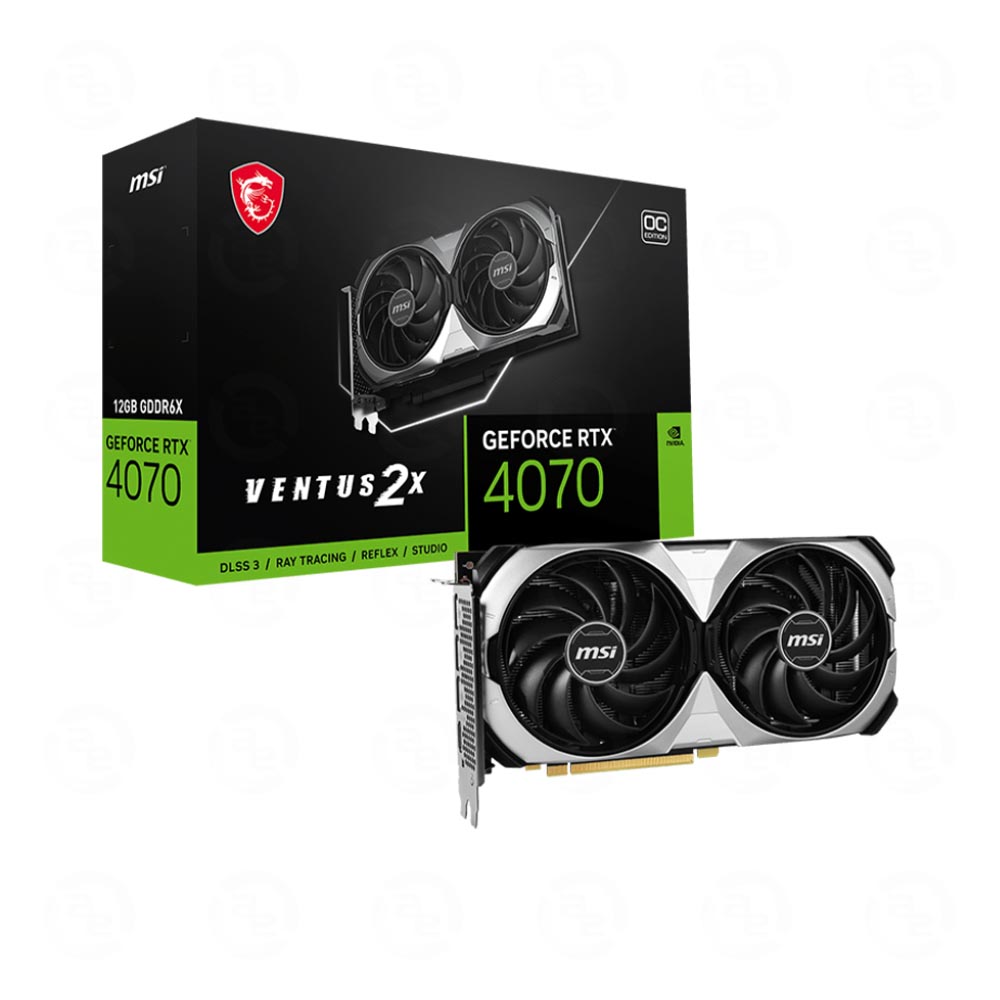 Card màn hình MSI Geforce RTX 4070 VENTUS 2X E 12G OC - Hàng Chính Hãng