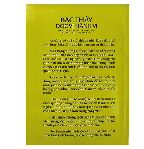 BẬC THẦY ĐỌC VỊ HÀNH VI