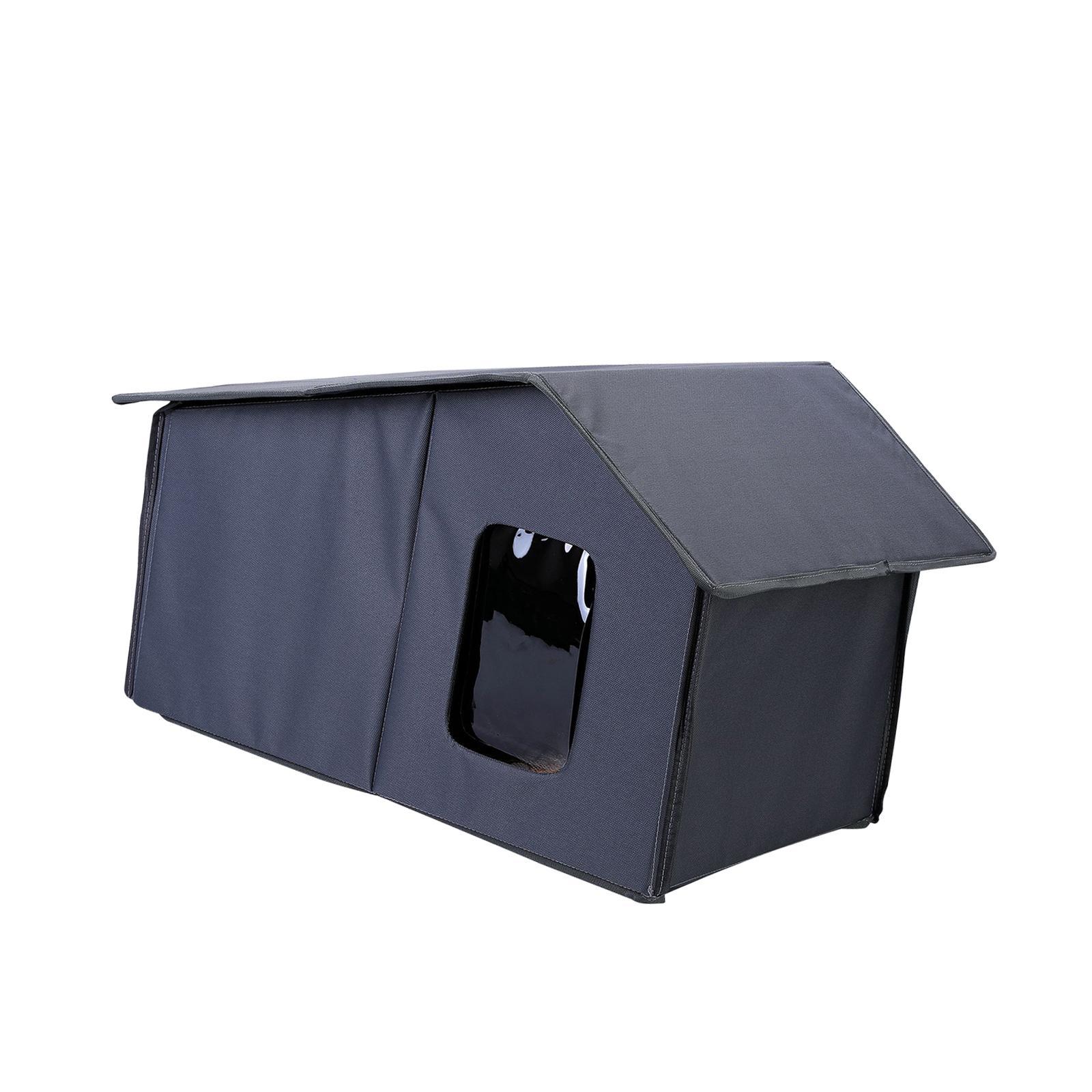 Cat House for Outdoor Detachable Breathable Nest Cozy Non Slip Dog House