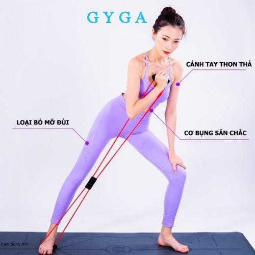 Dây kéo đàn hồi tập tay nam nữ số 8, dây tập thể lực tập gym yoga tại nhà cao su dẻo dai chắc chắc màu sắc tươi tắn