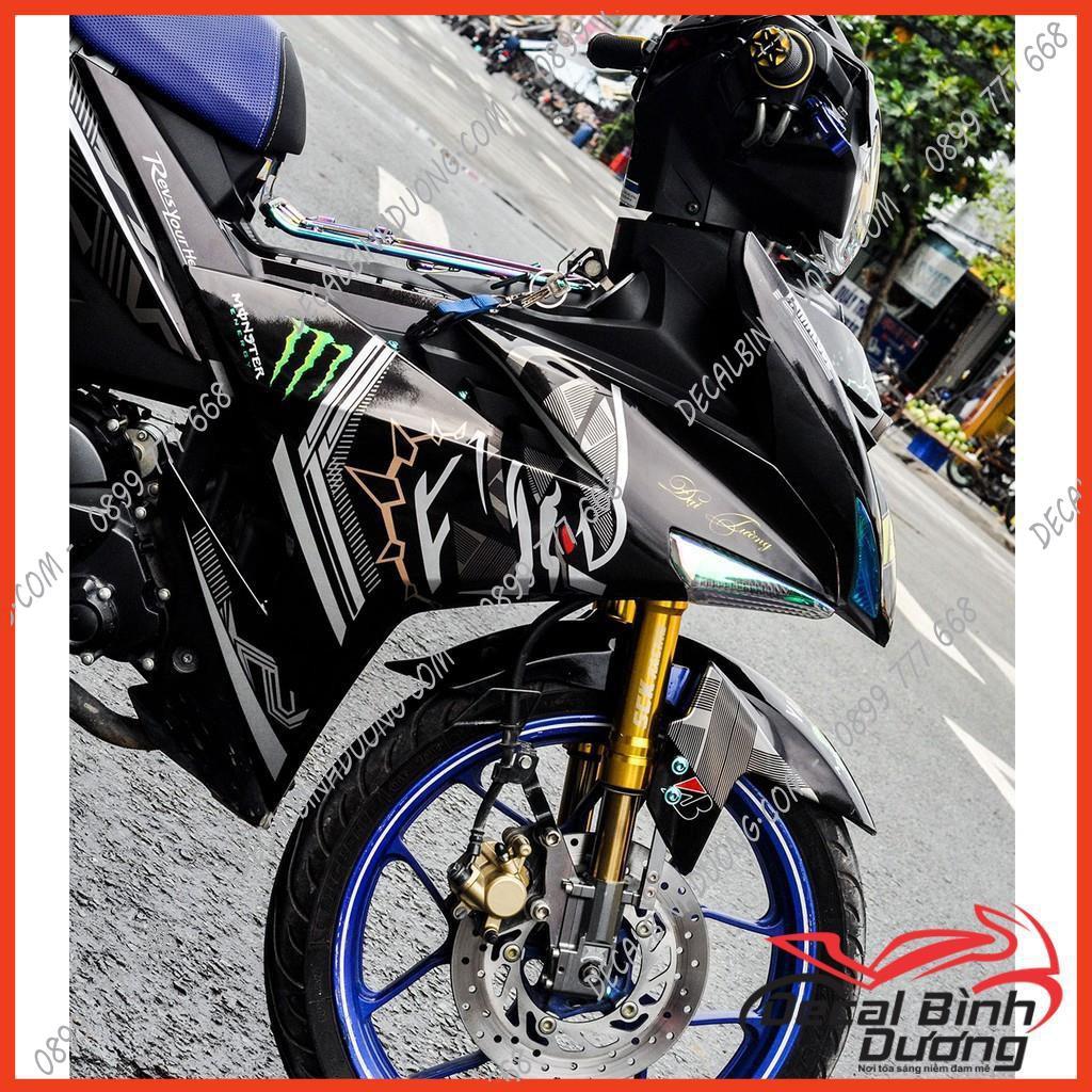 Tem Xe Exciter 150 - Tem Trùm dành cho Exciter 150 Black Panther Xám Đen Lạ Mắt