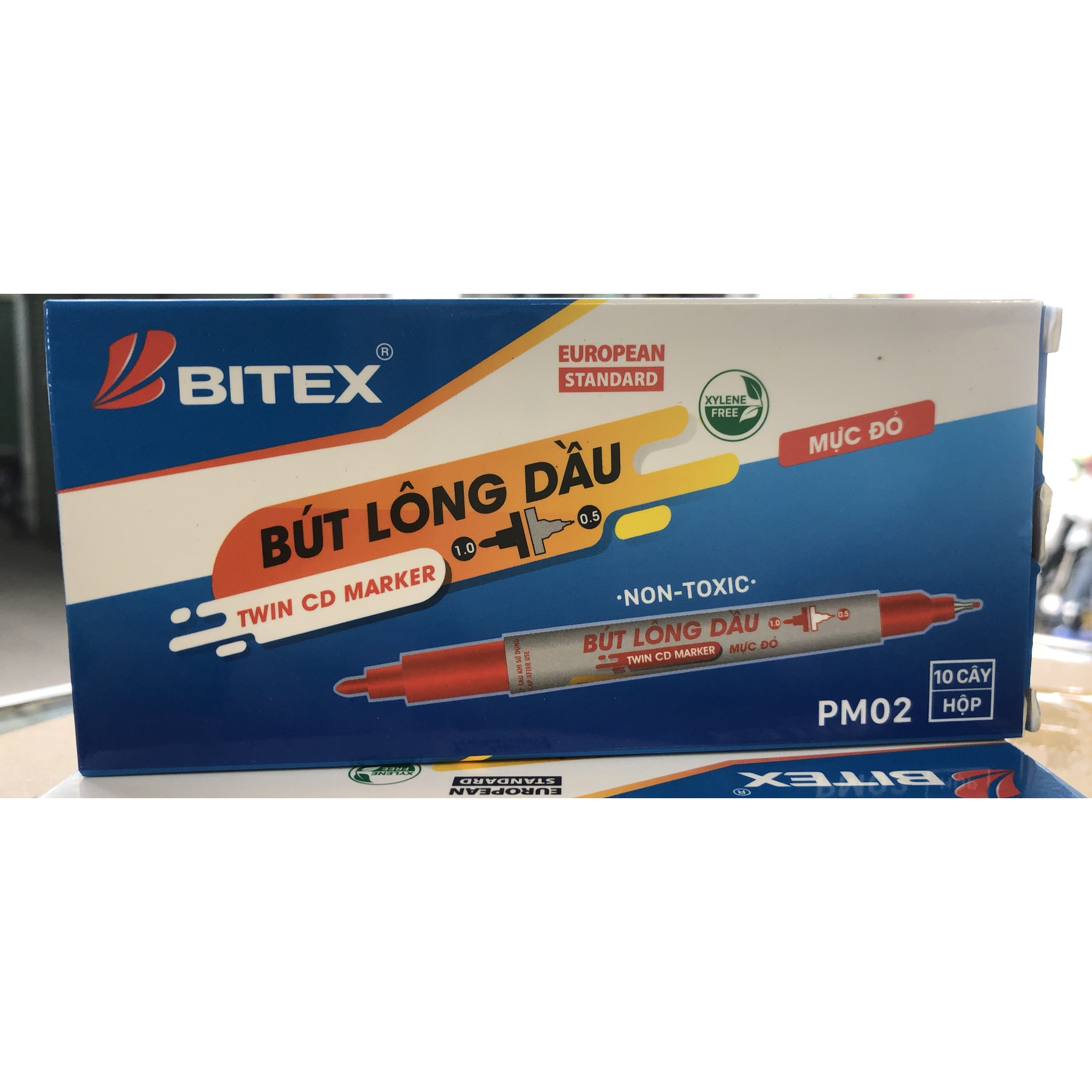 Bộ 10 Bút lông dầu BITEX  PM-02
