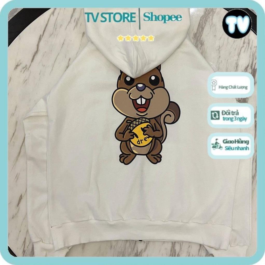 Hoodie Nam Nữ TVSTORE Áo hoodie Drew Sóc , áo nỉ mũ form rộng Dày Ấm Nhiều Màu