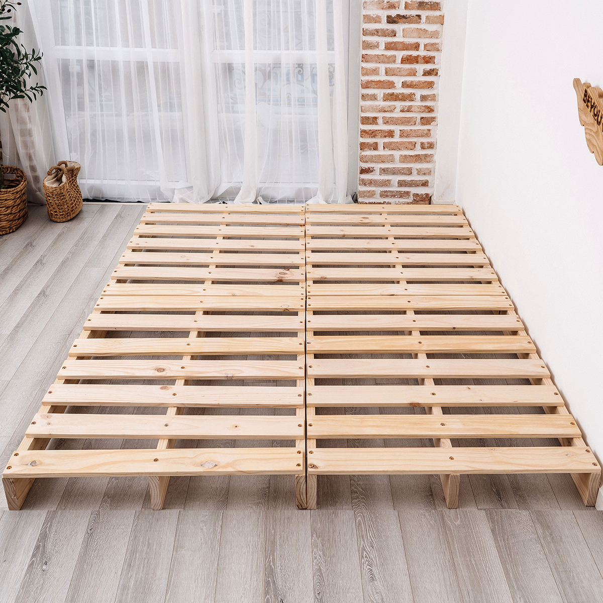 Giường Ngủ Pallet Gỗ Nội Thất Kiểu Hàn BEYOURs