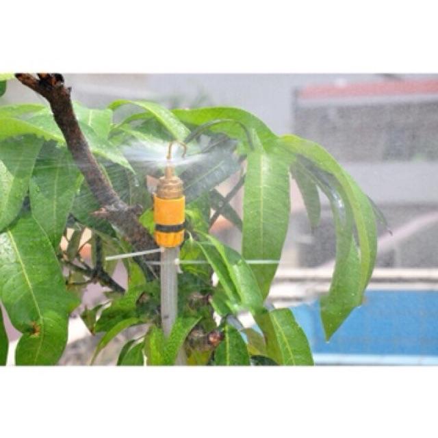BÉC PHUN SƯƠNG LỖ DÙNG LẮP HỆ THỐNG TƯỚI CÂY TỰ ĐỘNG CHẤT LIỆU ĐỒNG THAU 1 cái