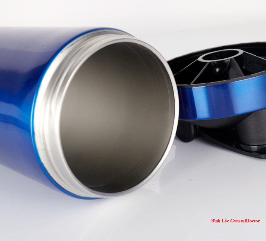 Bình Lắc Pha Chế Shaker Tập Gym Inox Có Giữ Nhiệt Chính Hãng