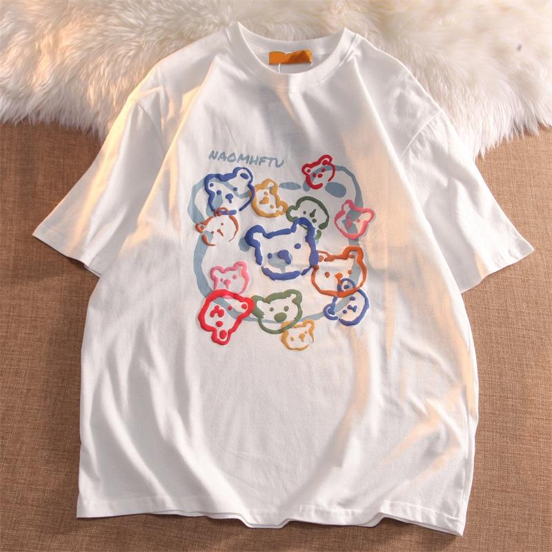 BARE - Áo thun Tay lỡ nam nữ, áo phông unisex from rộng Oversize chất cotton dày dặn in nổi độc lạ