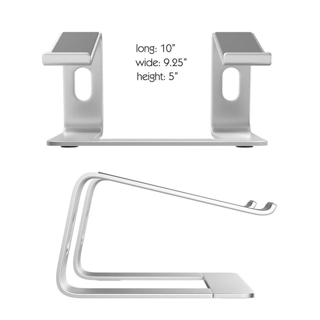 Aluminum Notebook Cooling Platform Desk Stand Holder for 10 to 17" Computers