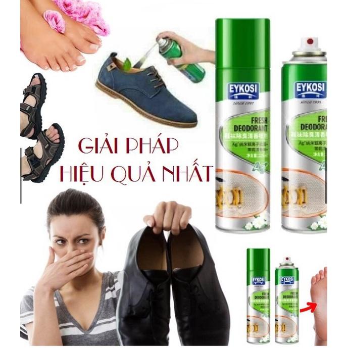 Bình xịt khử mùi Ximo Deodorant Lemon hương chanh đập tan mùi hôi trên Giày, Mũ, Túi Ví, Xe hơi (XXI14)