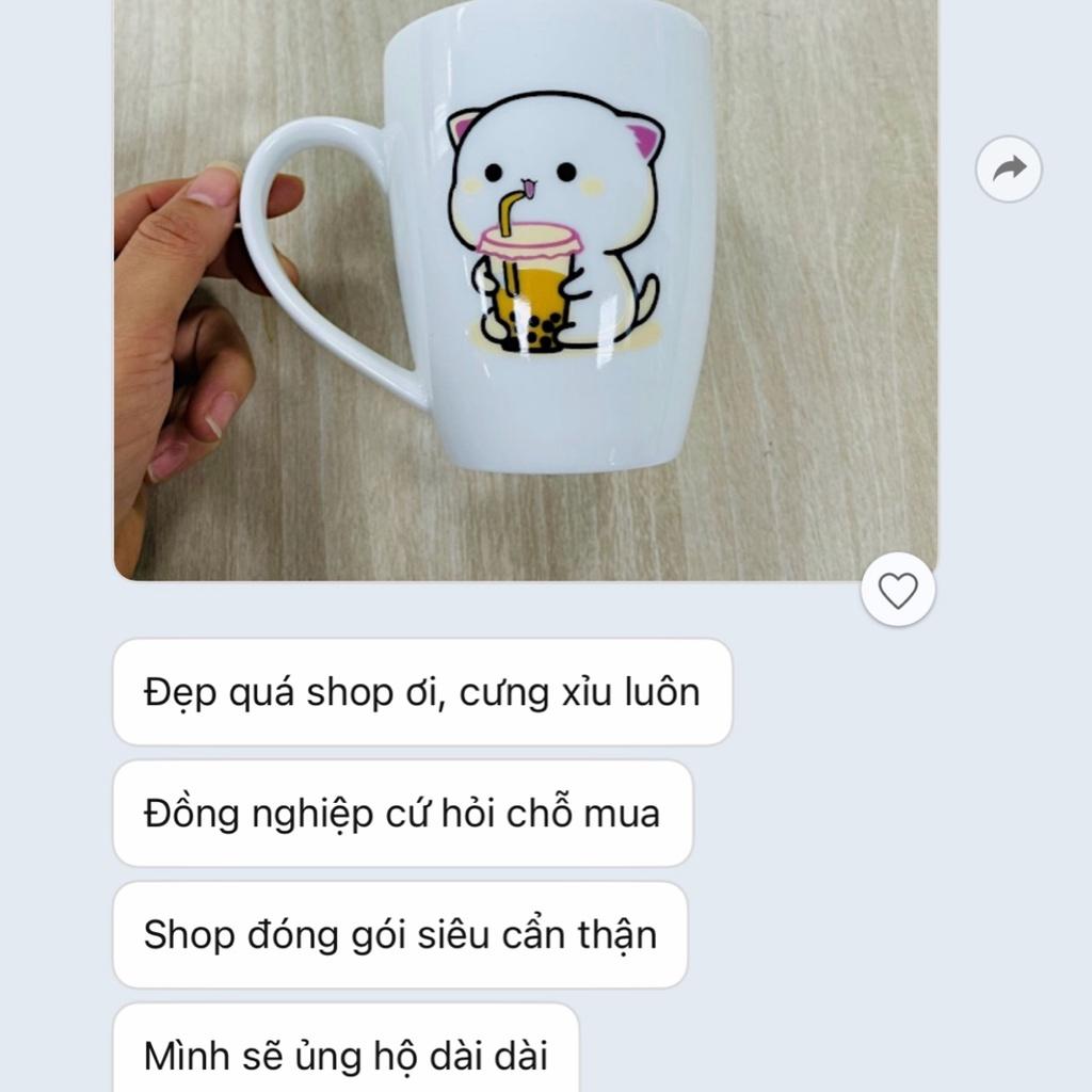 Cốc sứ in hình cute - Ly sứ Dễ Thương - Cốc siêu kute - Gomsumailinh