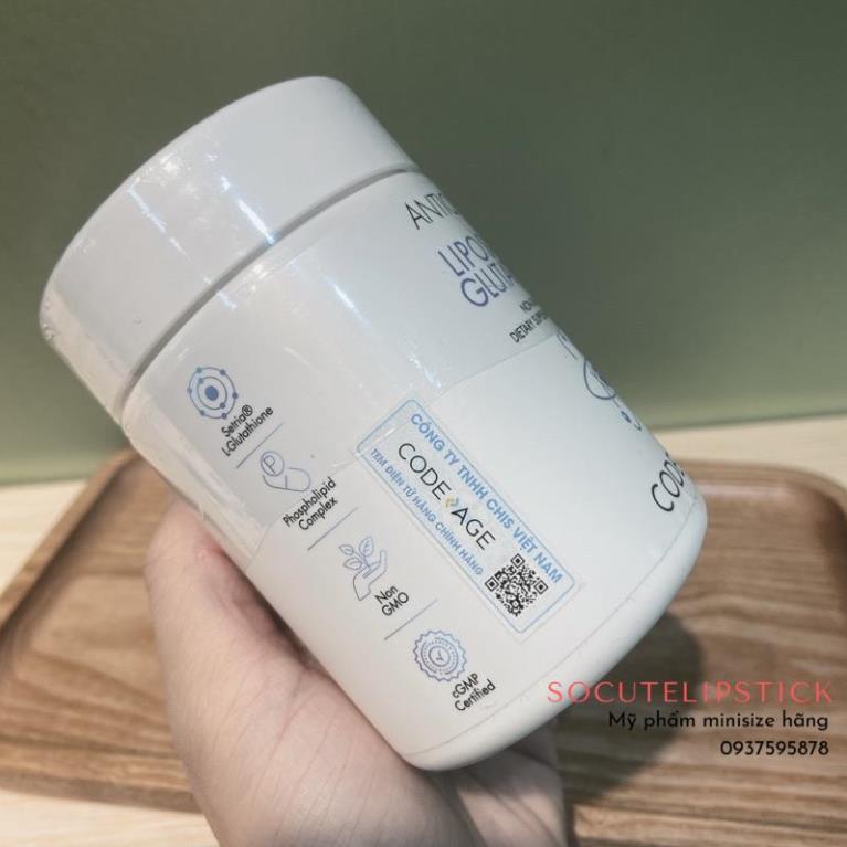 Viên Uống Trắng Da Liposomal Glutathione Codeage 60 viên