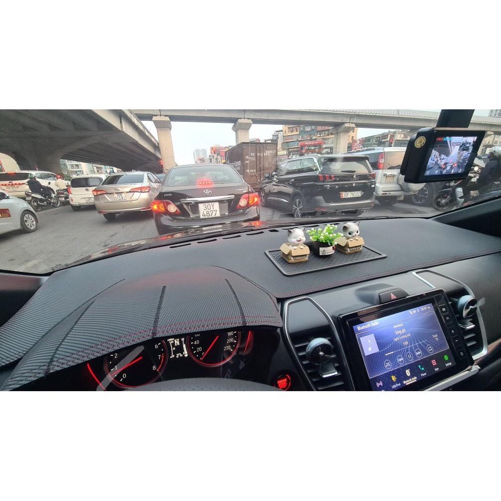 Thảm Taplo da vân carbon cao cấp Honda City 2021 - 2022
